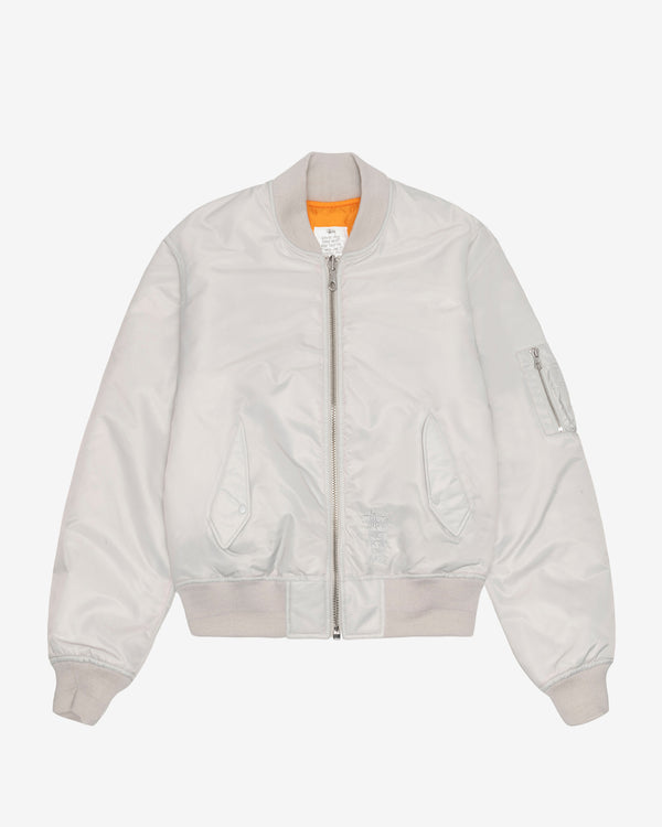 Stüssy - Men's Built Bomber Jacket - (Grey)