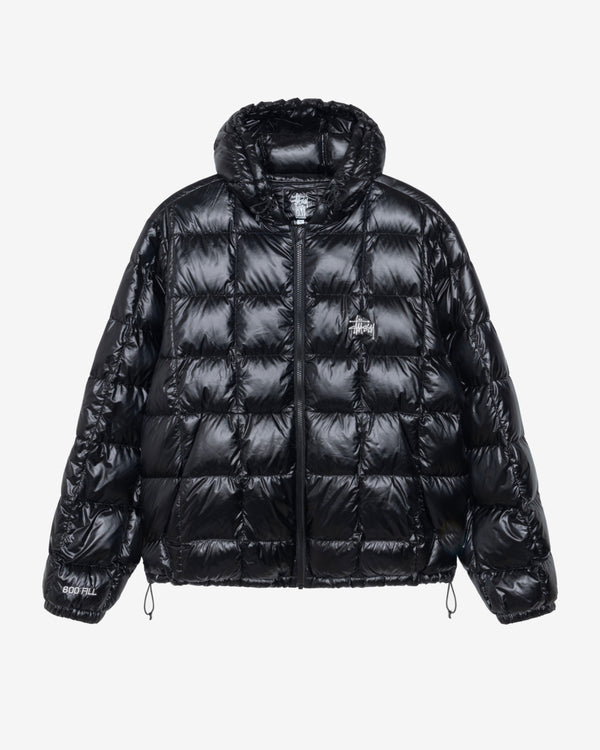 Stüssy - Men's Midweight Hooded Puffer - (Black)