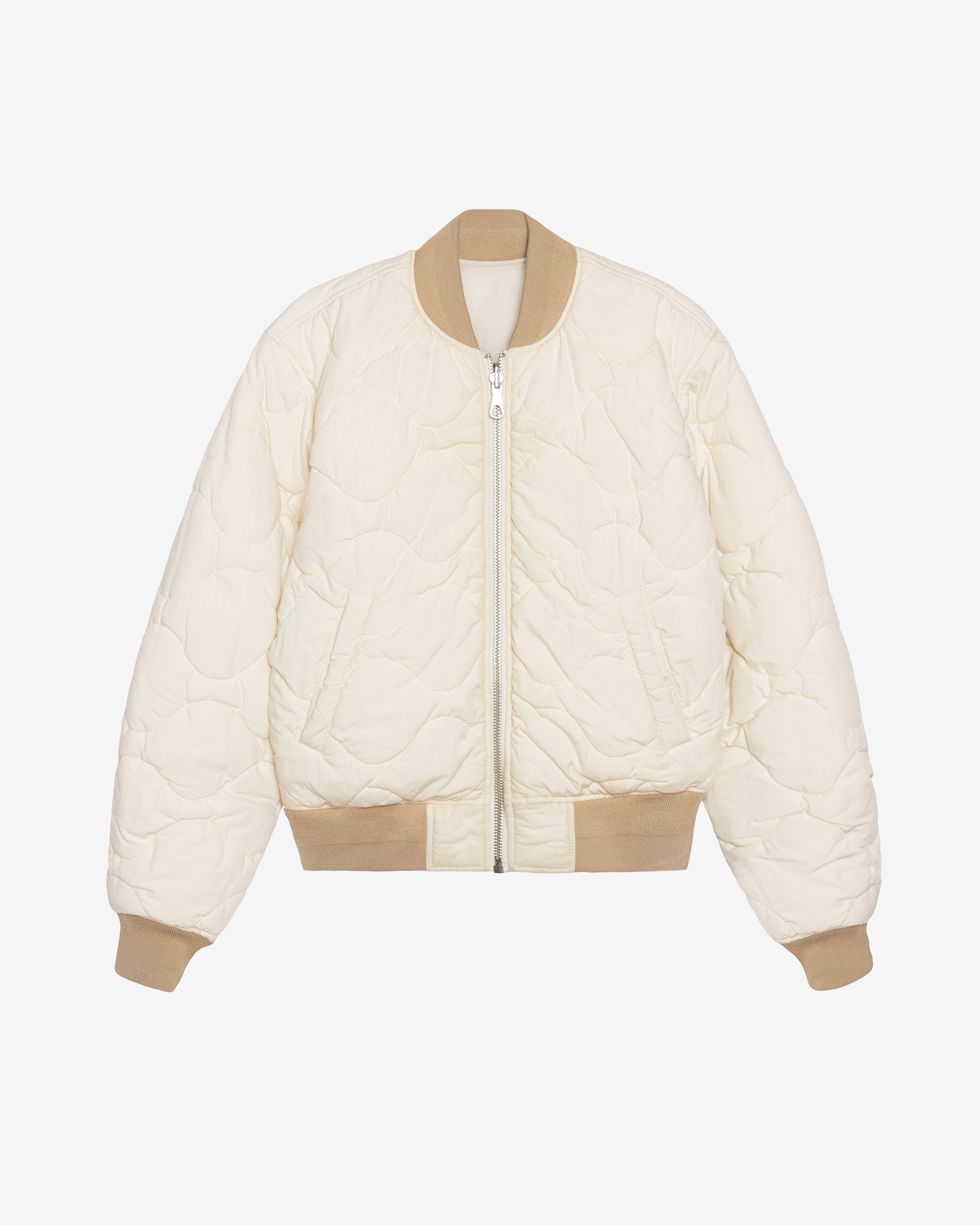 STUSSY WAXED BUILT BOMBER JACKET Stüssy Built Bomber Jacket: Black