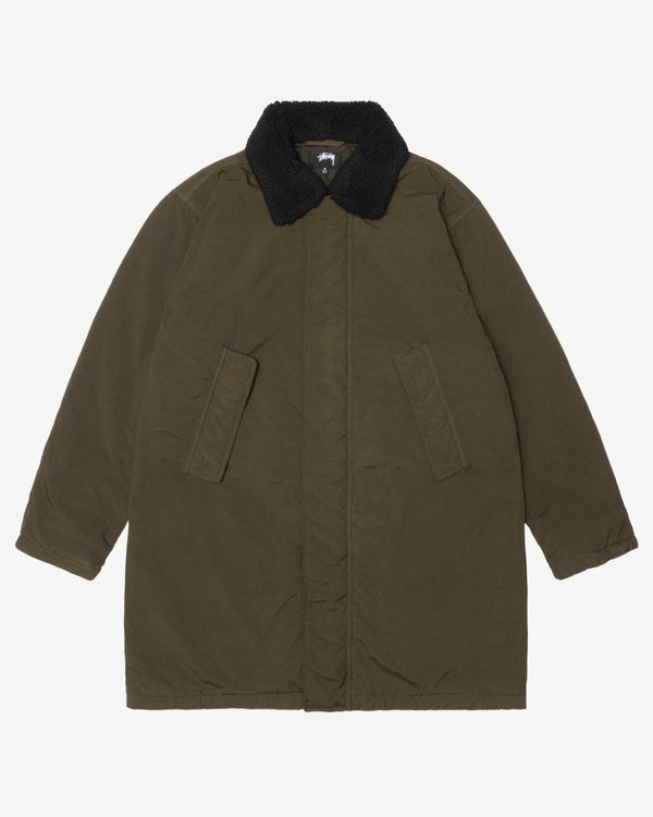 Stüssy - Men's Waxed Long Parka - (Forest Green)