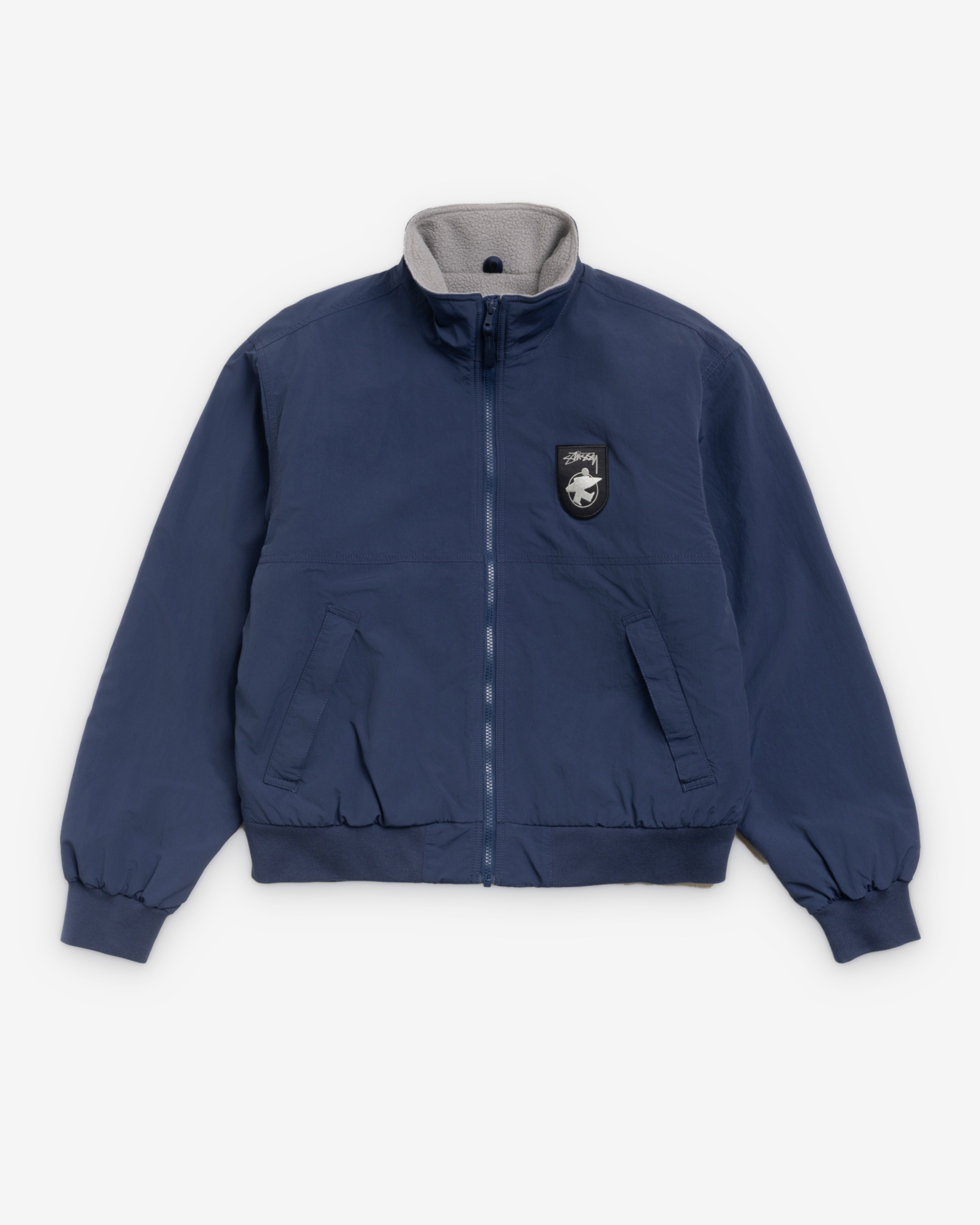 POLAR FLEECE LINED JACKET ネイビー Stüssy: Men's Polar Fleece Lined Jacket (Navy) | Dover Street