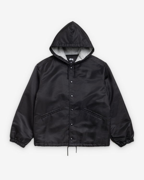 Stüssy - Men's Hooded Coaches Jacket - (Black)