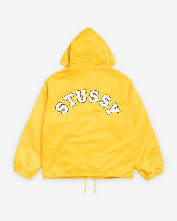 Stüssy - Men's Hooded Coaches Jacket - (Yellow)