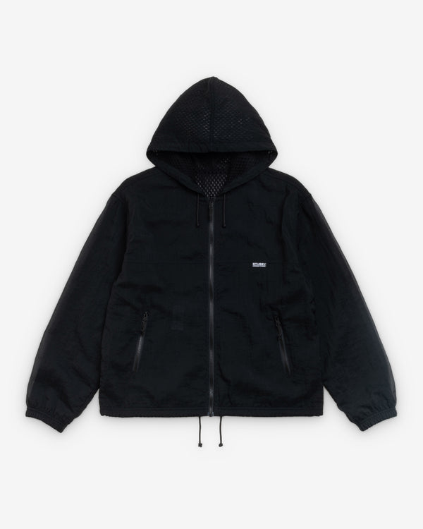 Stüssy - Men's Layered Mesh Hooded Jacket - (Black)