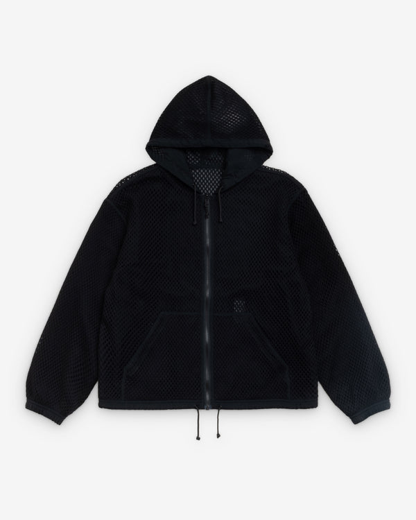 Stüssy - Men's Layered Mesh Hooded Jacket - (Black)