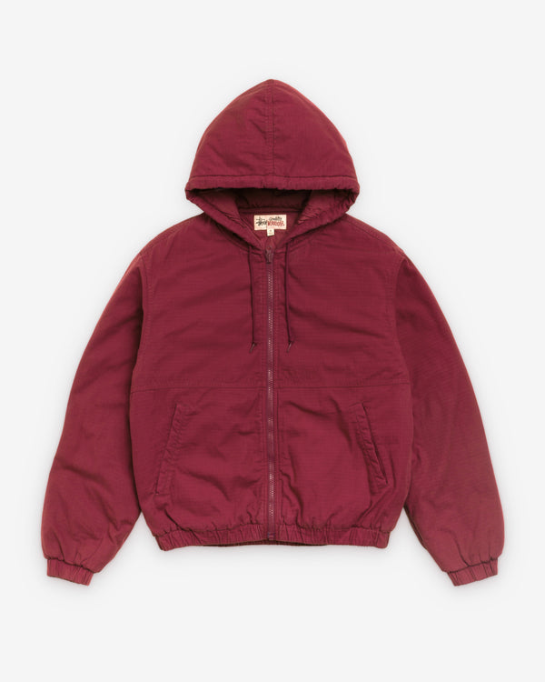 Stüssy - Men's Ripstop Work Jacket - (Burgundy)
