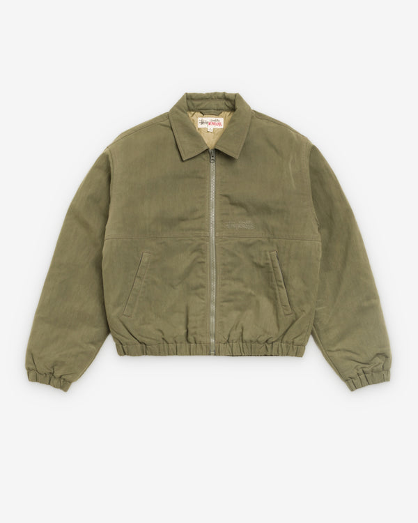 Stüssy - Men's Nyco Collared Work Jacket - (Green)