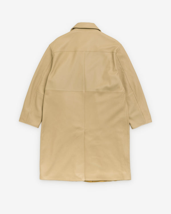 Stüssy - Men's Leather Duster - (Sand)