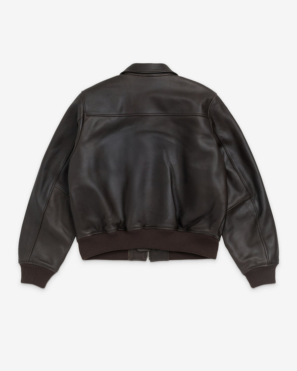 Stüssy Men's Fur Lined Flight Jacket - Brown