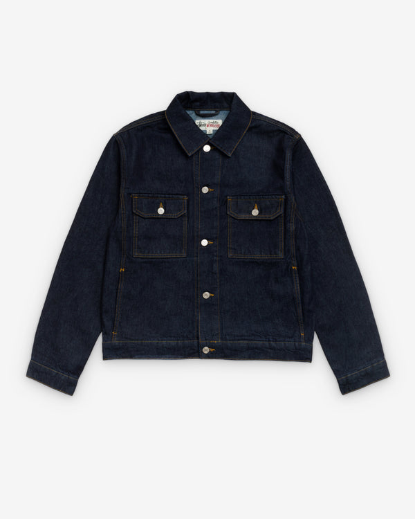 Stüssy - Men's Trucker Denim - (Rinsed Indigo)