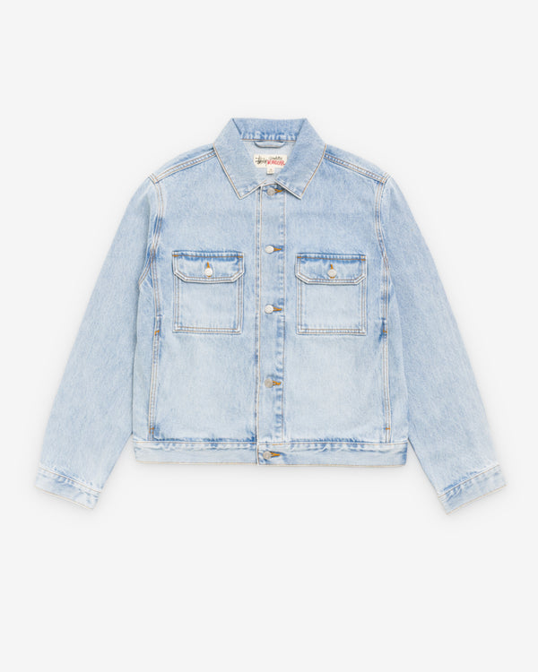 Stüssy  - Men's Trucker Denim - (Light Wash Indigo)