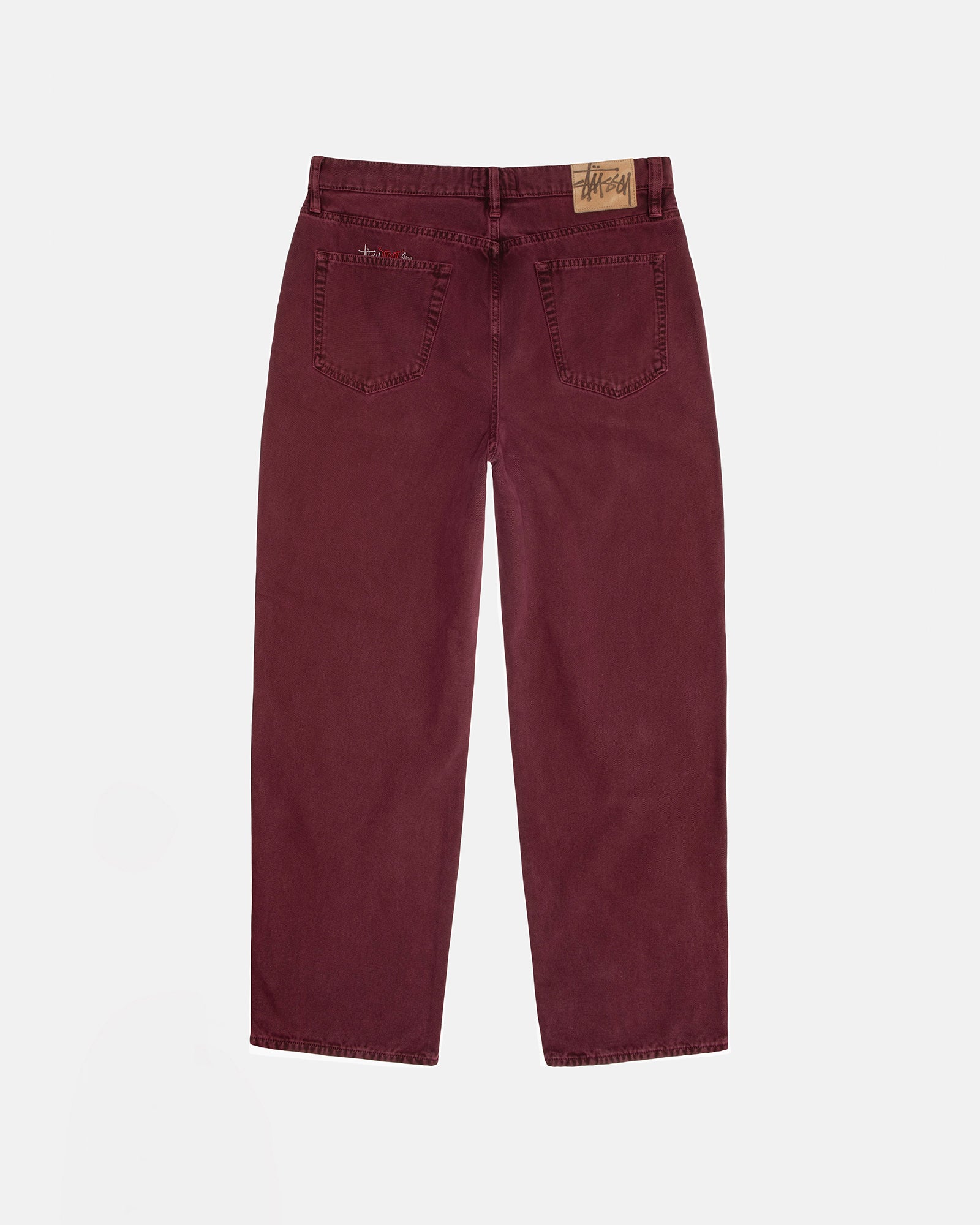 Stüssy - Men's Big Ol Jean Washed Canvas - (Wine) | Dover Street