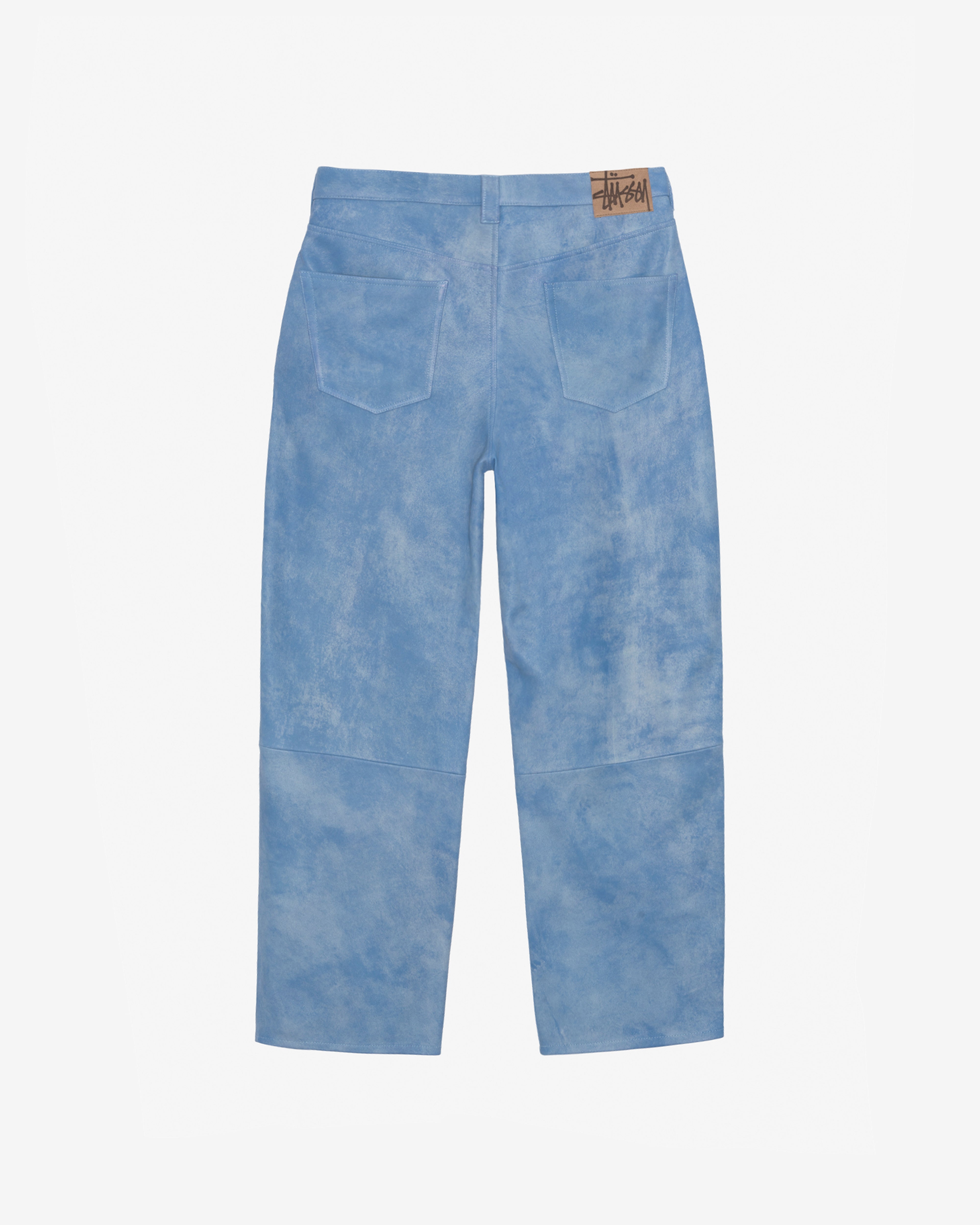 Stüssy - Men's Big Ol Stonewashed Leather - (Washed Blue)