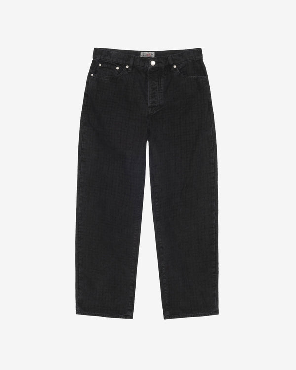 Stüssy - Men's Big Ol' Jean Canvas Needle Punch - (Black)