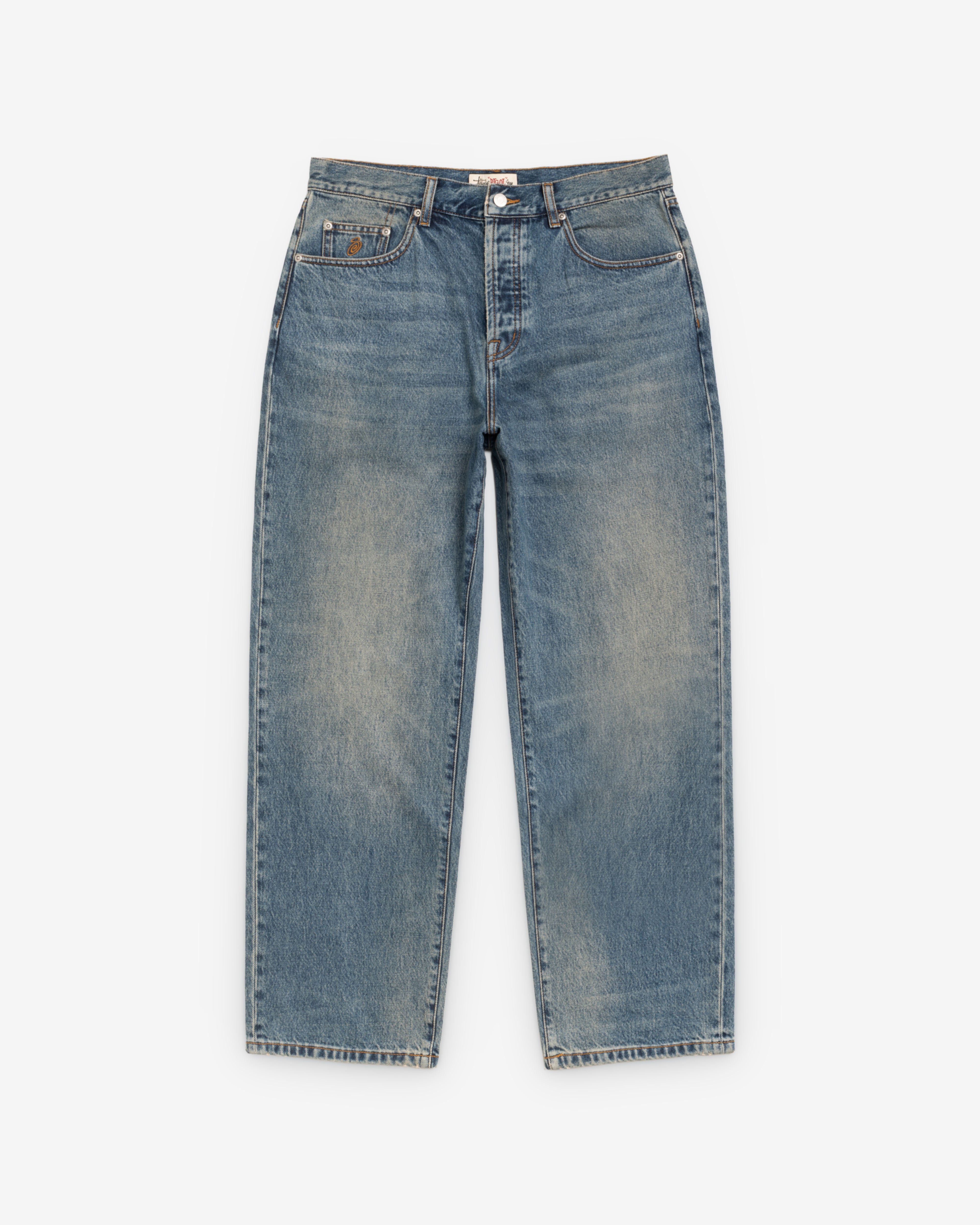 Stüssy: Men's Big Ol Jeans Denim (Vintage Wash) | Dover Street