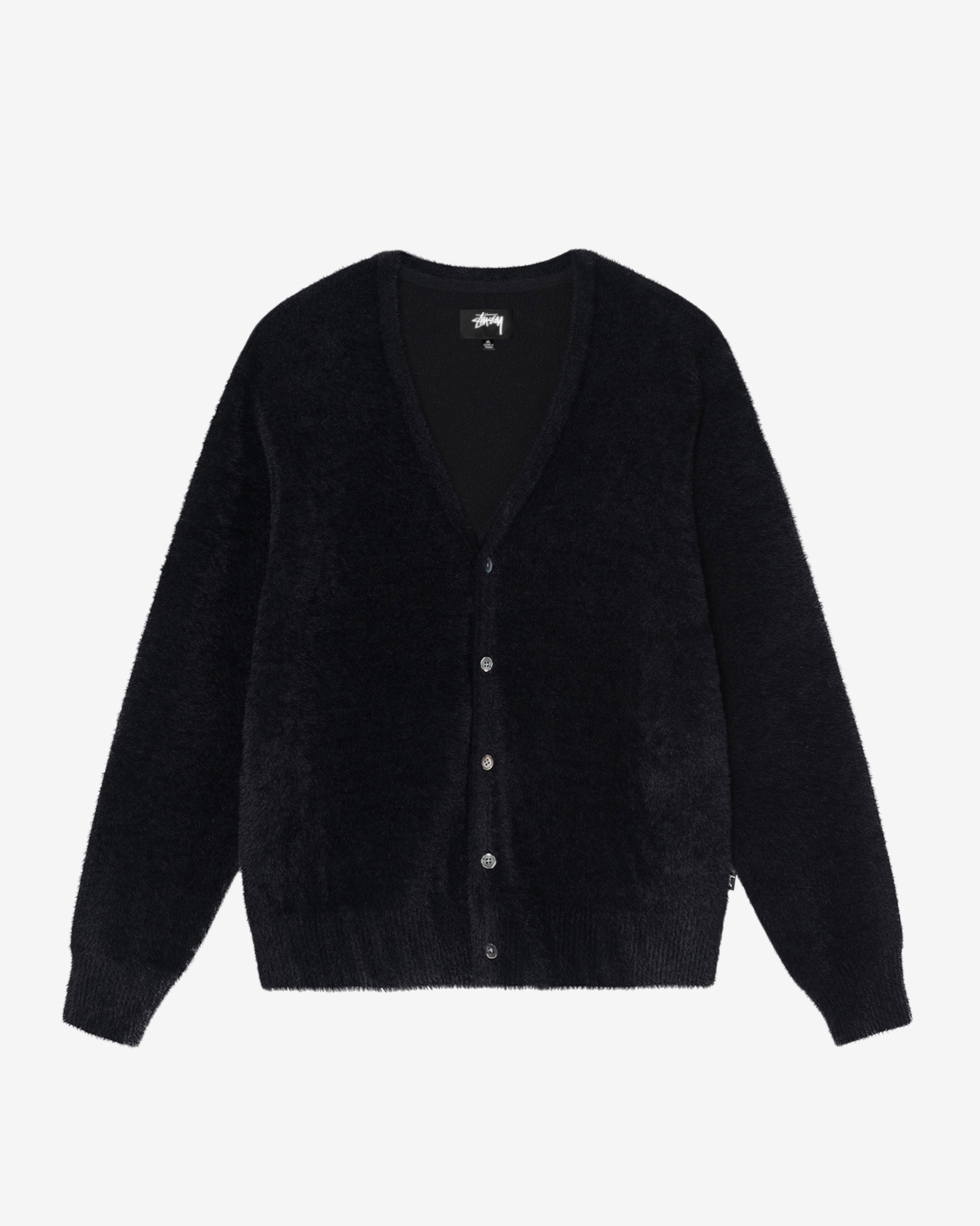 Stüssy - Men's Shaggy Cardigan - (Black)