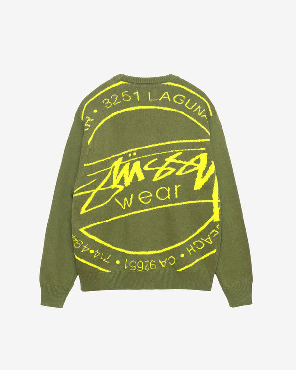 Stüssy - Men's Laguna Icon Sweater - (Dark Green)