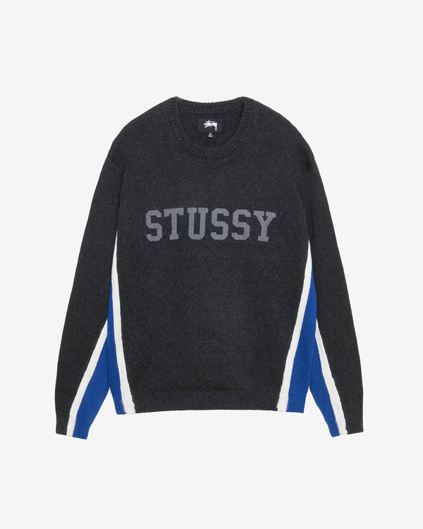 Stüssy - Men's Stüssy Stripe Crew - (Charcoal)