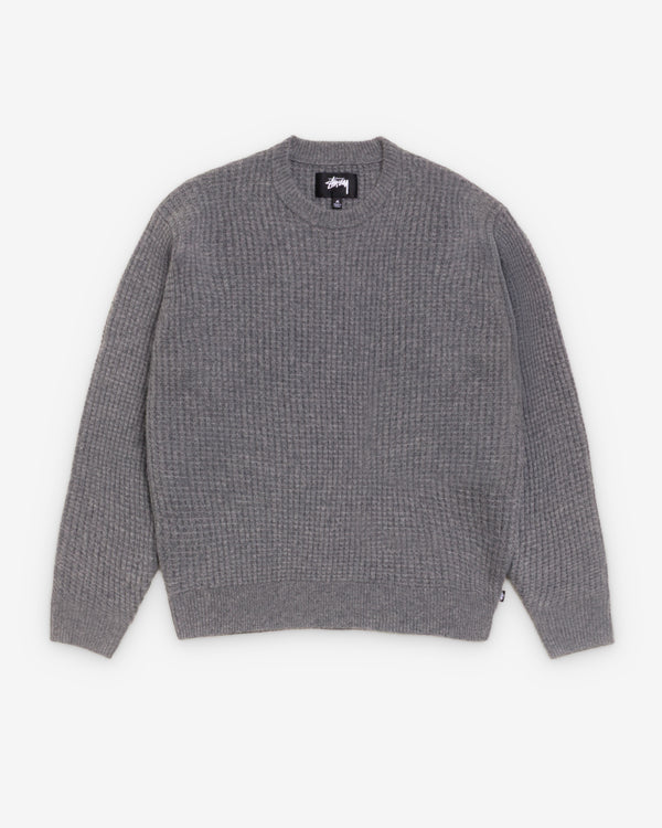 Stüssy - Men's Waffle Cashmere Sweater - (Charcoal)
