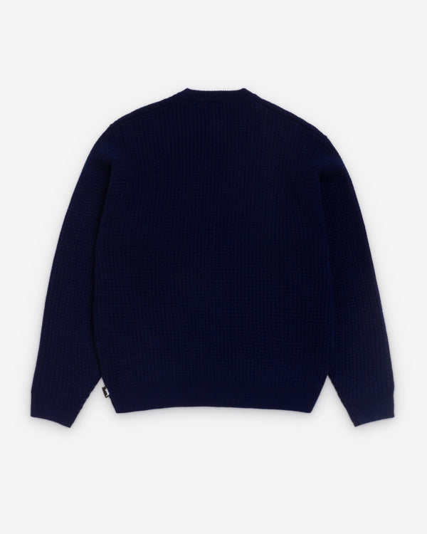 Stüssy - Men's Waffle Cashmere Sweater - (Black)