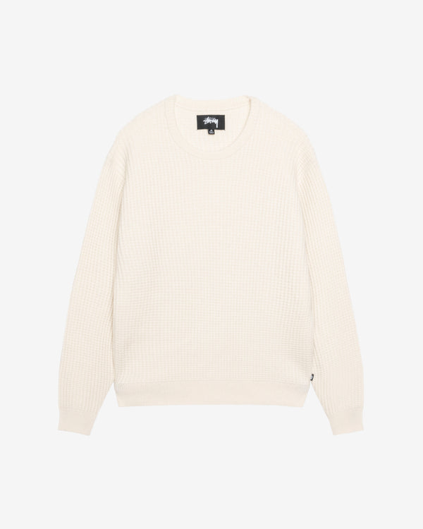 Stüssy - Men's Waffle Cashmere Sweater - (Natural)