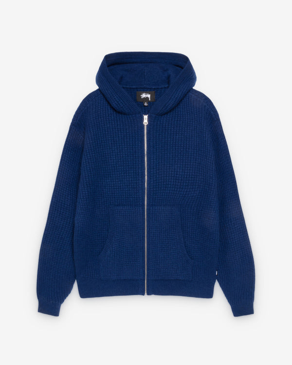 Stüssy - Waffle Cashmere Zip Hoodie - (Navy)