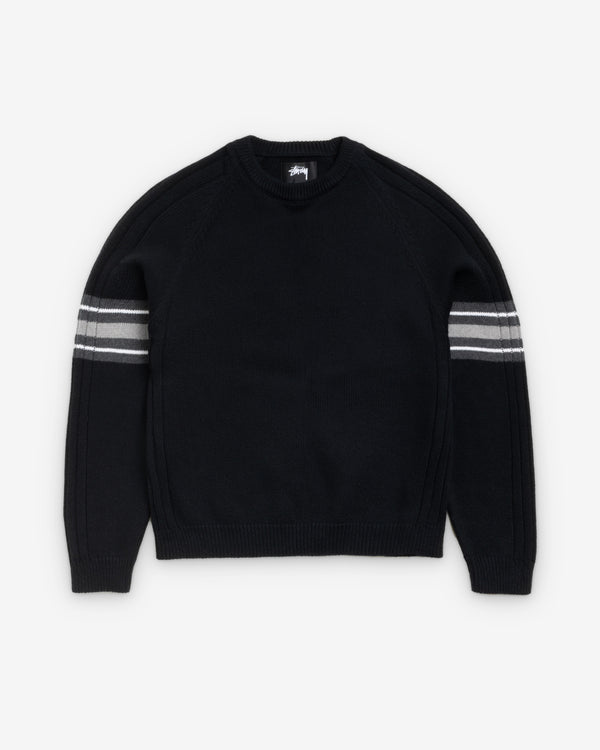 Stüssy - Men's Stripe Raglan Crew - (Black)