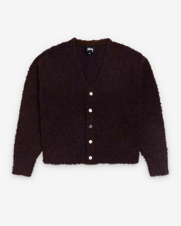 Stüssy  - Men's Textured Cardigan - (Natural Brown)