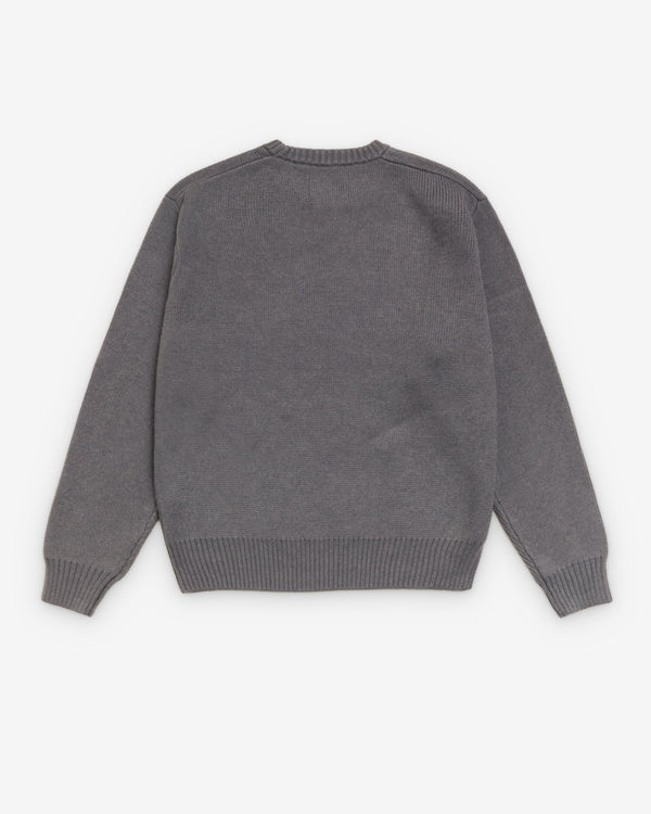 Stüssy - Men's Striped Hibiscus Sweater - (Grey)