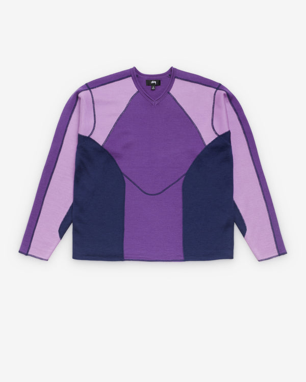 Stüssy - Men's Wave Knit Sweater - (Lavender)