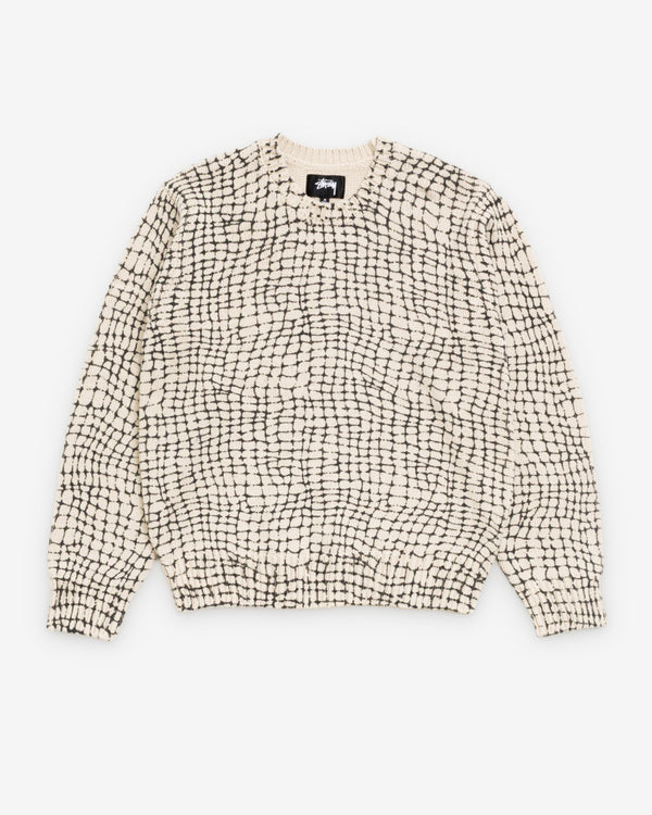 Stüssy - Men's Mesh Print Sweater - (Mesh Net)