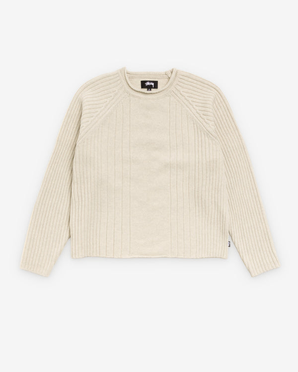Stüssy - Men's Merino Roll Neck Sweater - (Natural)