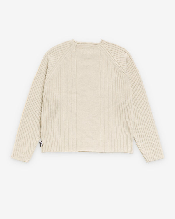 Stüssy - Men's Merino Roll Neck Sweater - (Natural)