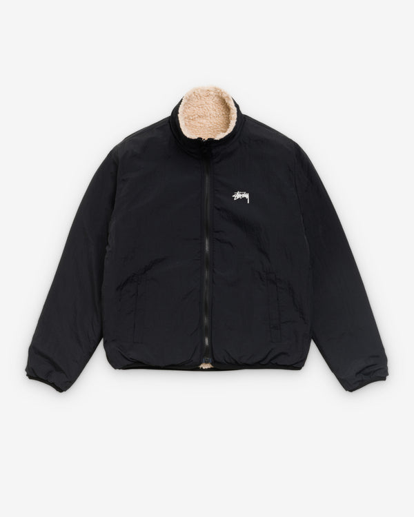 Stüssy - Men's Sherpa Reversible Jacket - (Beige)