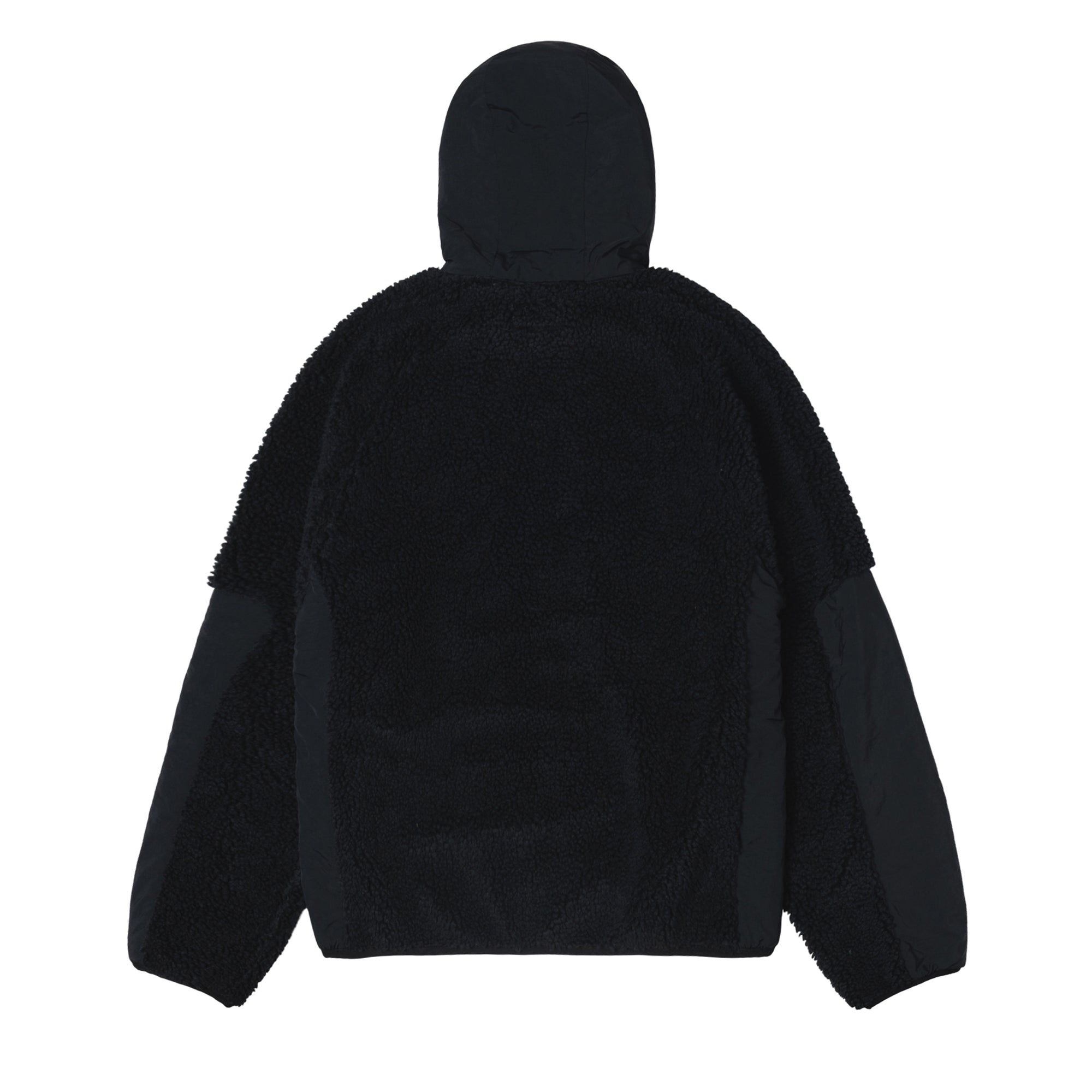 Stüssy - Sherpa Paneled Hooded Jacket - (Black) view 2