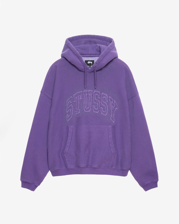 Stüssy - Men's Embroidered Relaxed Hood - (Purple)
