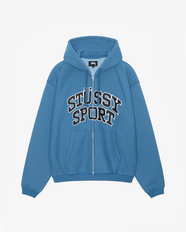 Stussy - Men's Stussy Sport Zip Hood - (Blue)