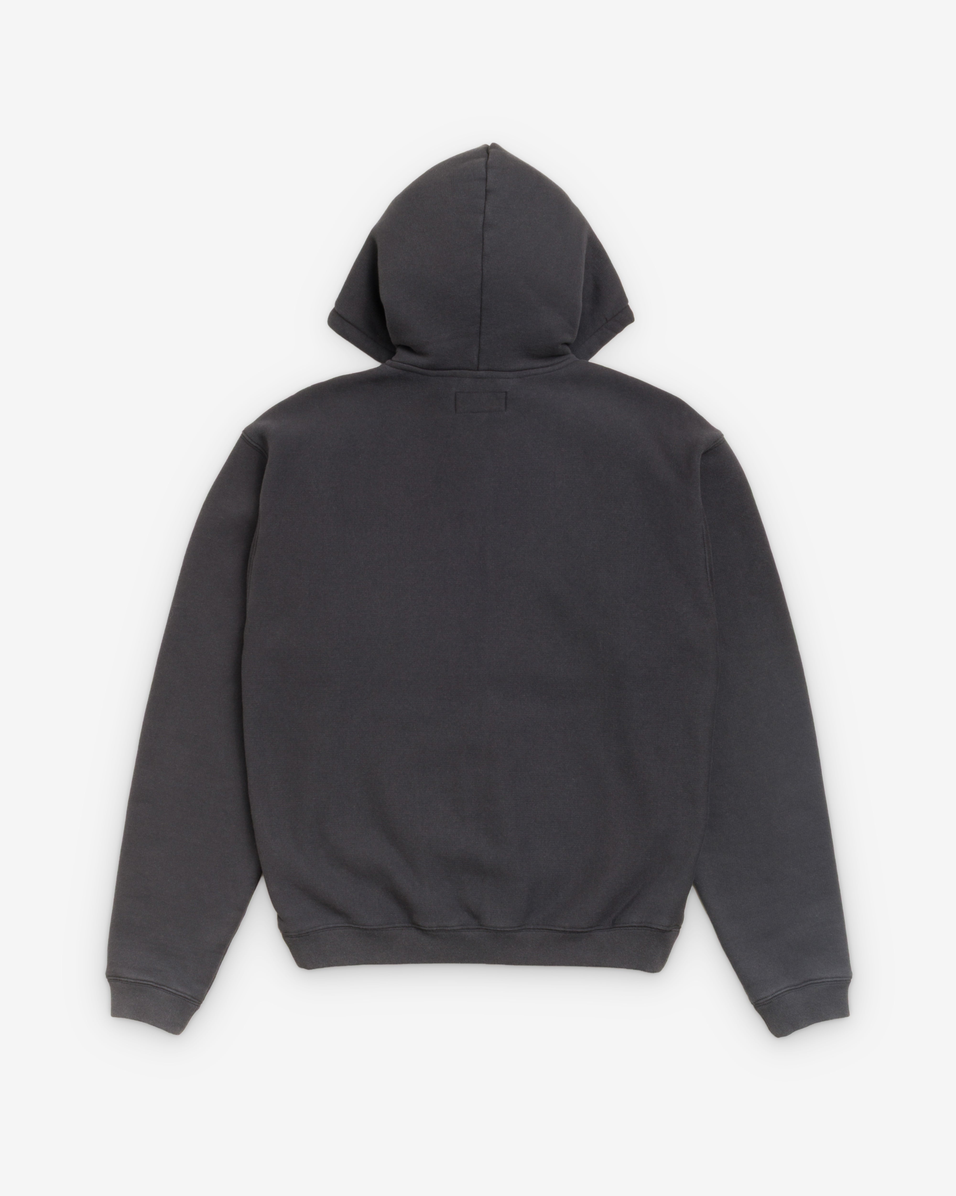 Stüssy: Men's Stüssy Sport Zip Hood (Washed Black) | Dover Street