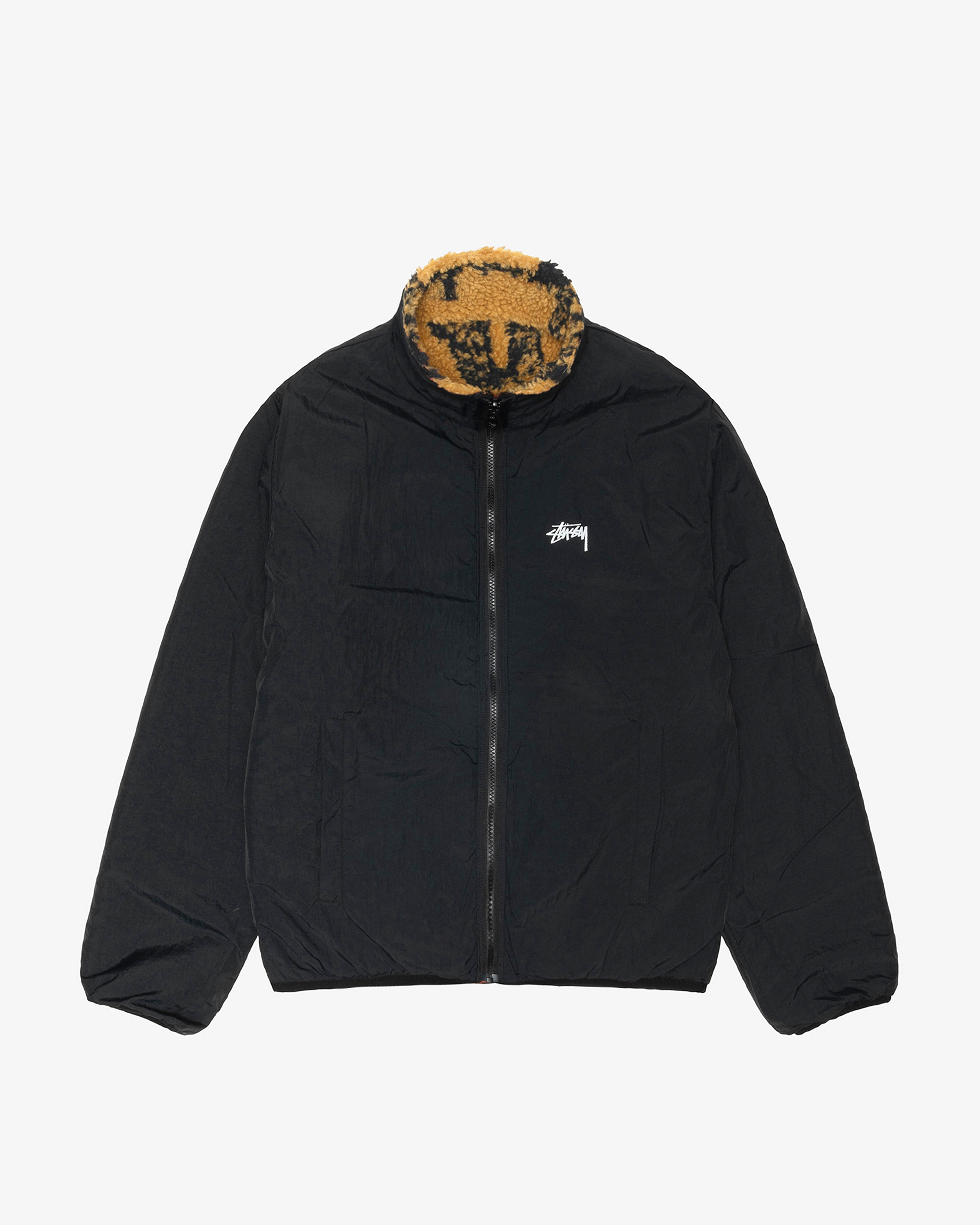 Stüssy - Men's Sherpa Reversible Jacket Stamp - (Yellow)