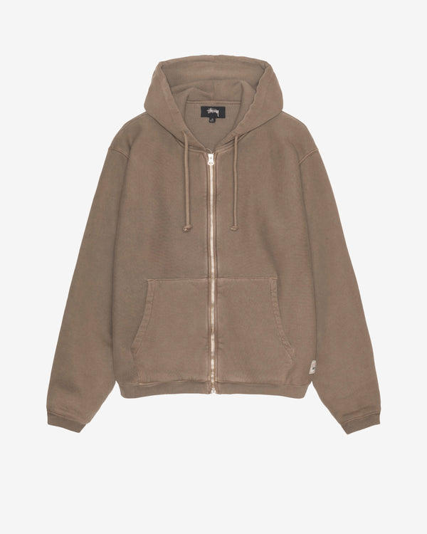 Stüssy - Men's Waffle Lined Zip Hood - (Brown)