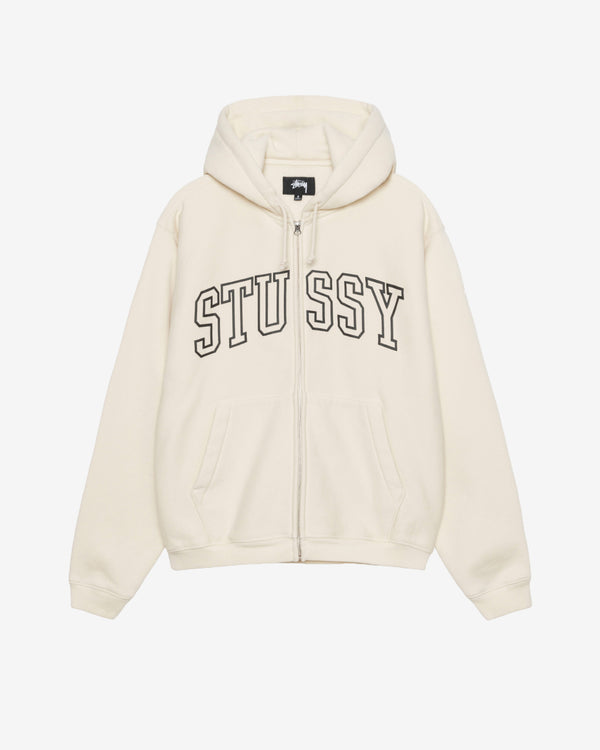 Stüssy - Men's Outline Zip Hood - (Ivory)