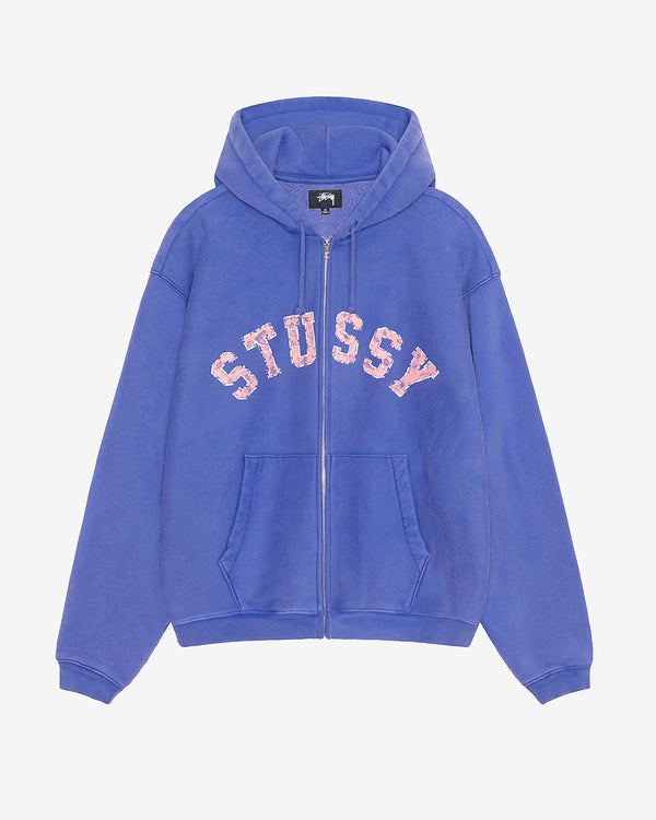 Stüssy - Men's Graphic Zip Hood - (Purple)