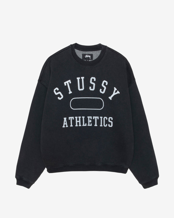 Stüssy - Men's Stüssy Athletics Crew - (Washed Black)