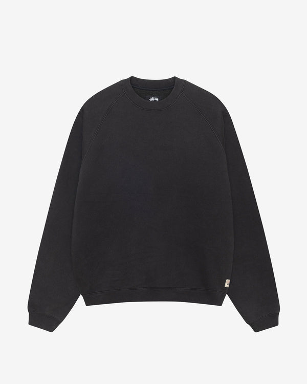 Stüssy - Men's Fleece Raglan Crew - (Washed Black)