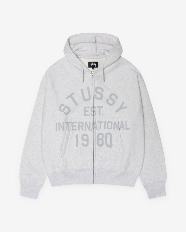 Stüssy - Men's Established Zip Hoodie - (Ash Heather)