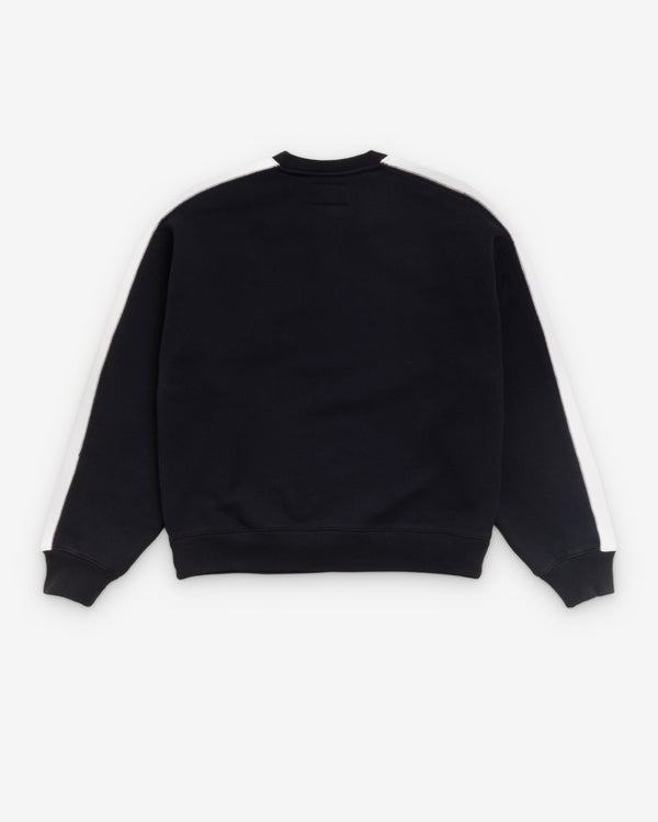 Stüssy - Men's Paneled Stripe Crew - (Black)