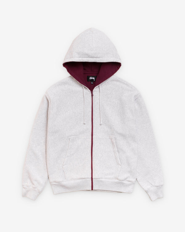 Stüssy - Men's Double Faced Zip Hood - (Ash Heather)