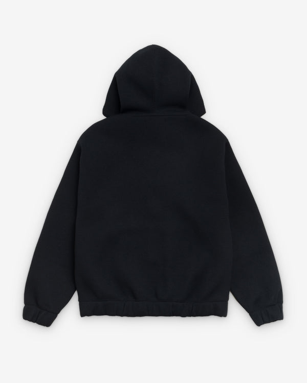 Stüssy - Men's Bonded Jersey Zip Hood - (Black)
