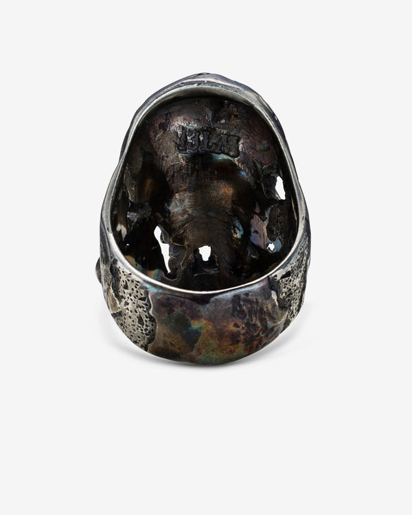 13 Lucky Monkey  - Grieta Small Skull Ring -  (Silver)