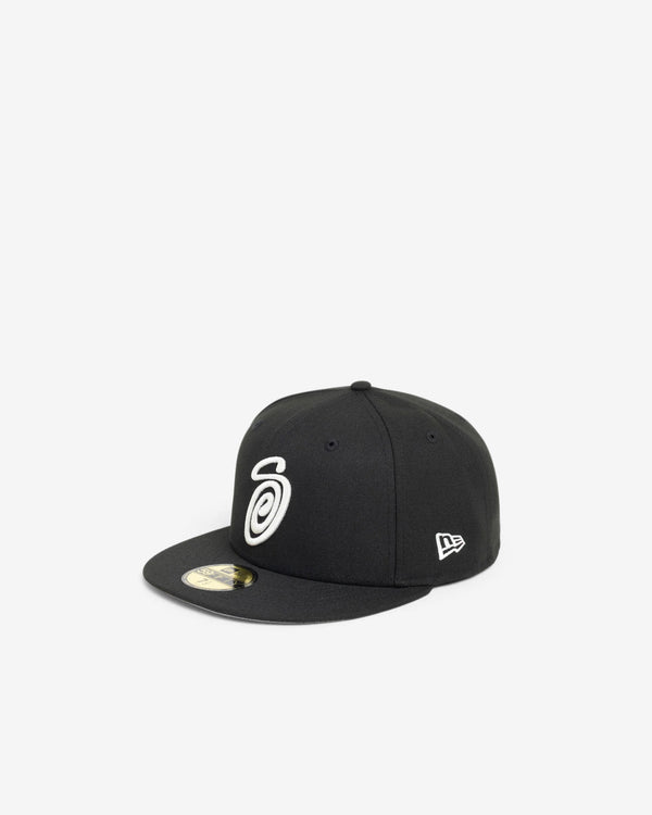 Stüssy - Men's Curly S 59Fifty New Era Cap - (Black)